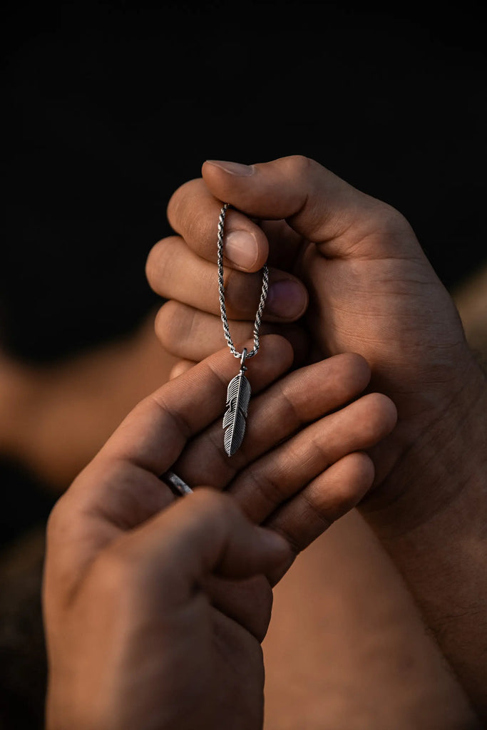 Collier Rope Plume
